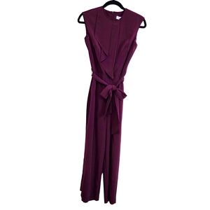 Calvin Klein Plum Sleeveless Jumpsuit